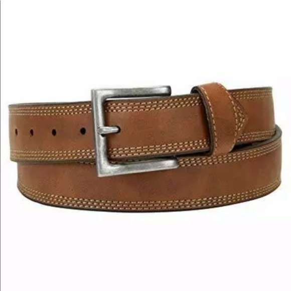 NEW Wrangler Rugged Wear Leather Belt Size 48 - Picture 2 of 2